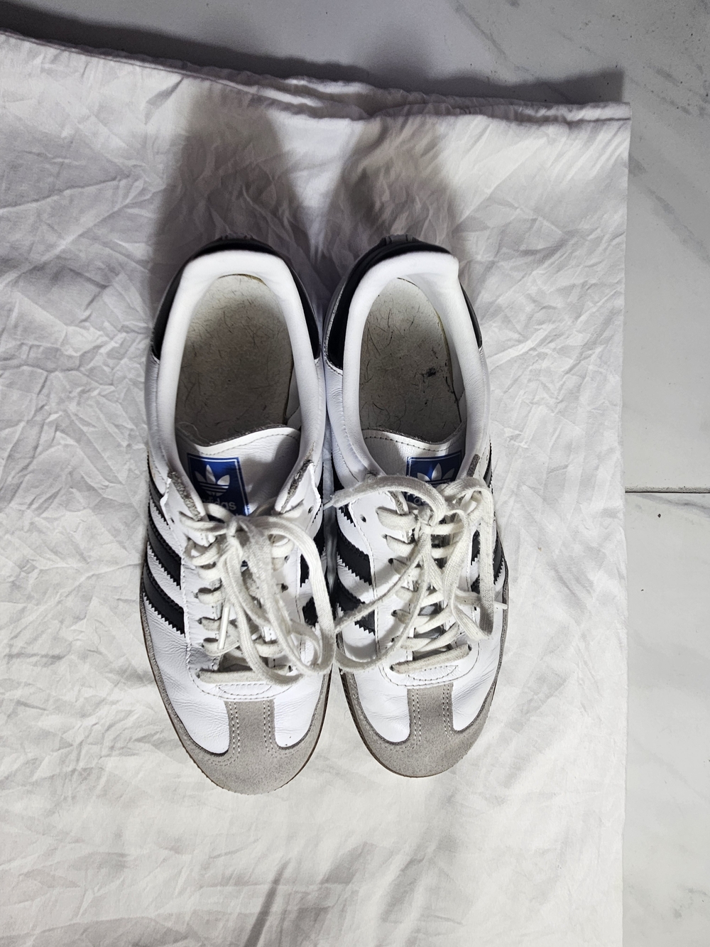 adidas Samba White and Black  Sneakers - Picture 4 of 4